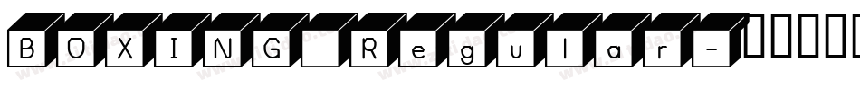 BOXING Regular字体转换